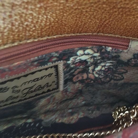 Carlos Falchi Leather and Python Exotic Clutch NWT - Picture 5 of 10